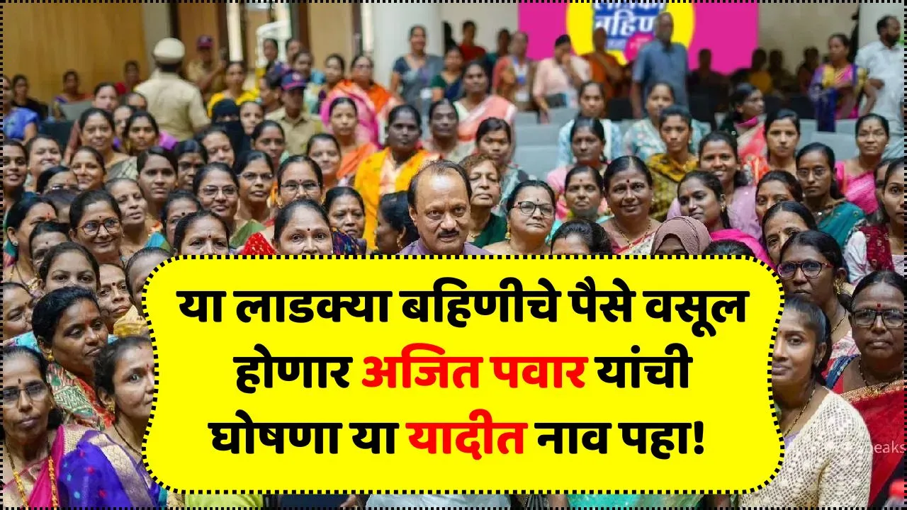या लाडक्या बहिणीचे पैसे वसूल होणार अजित पवार यांची घोषणा या यादीत नाव पहा! Ladki Bahin Scheme