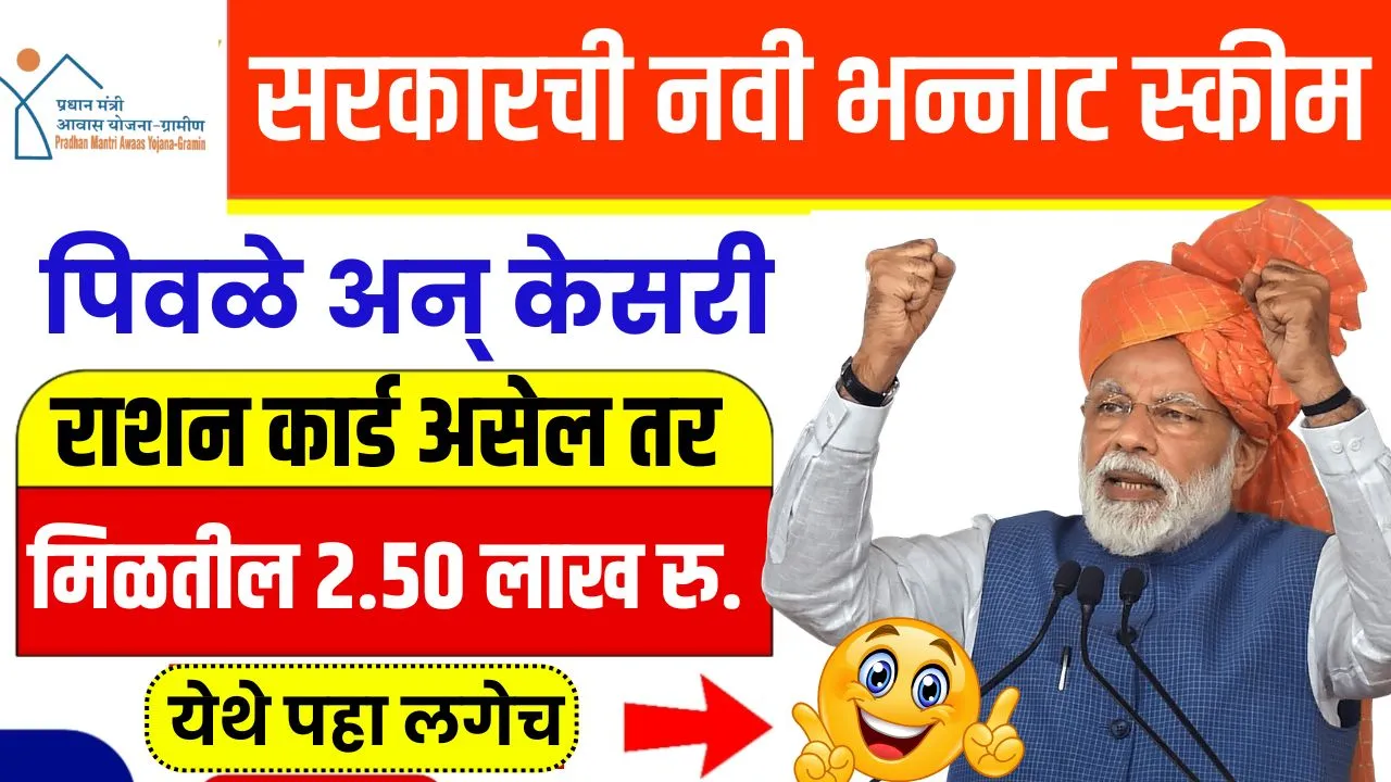 घर बांधायला मिळणार सरकारकडून थेट 2.5 लाख रुपये! अर्ज कसा कुठे कराल पहा लगेच! PMAY Gharkul 2025
